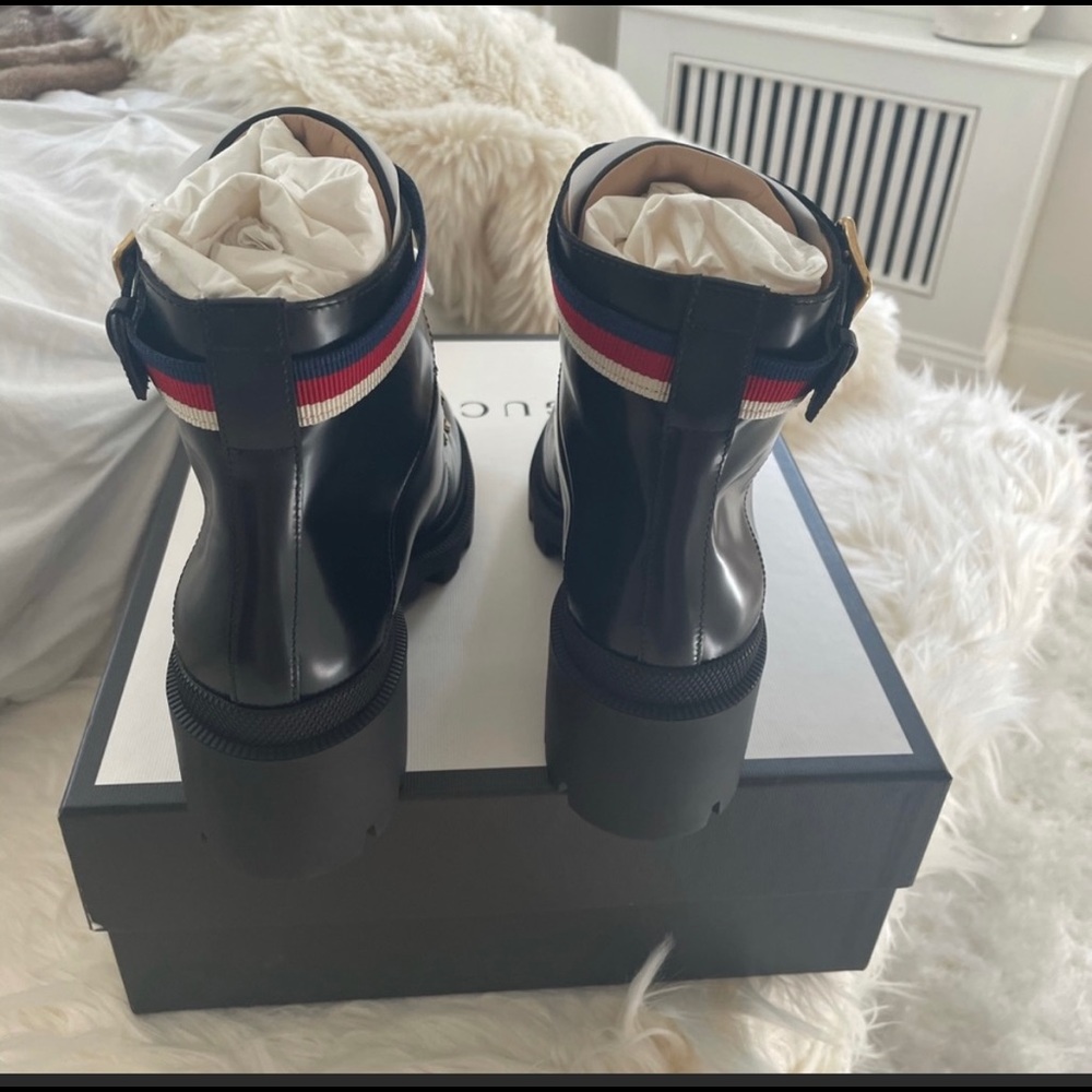 ❤️TODAY ONLY❤️NIB Gucci Sylvie Web Boots - Picture 6 of 8